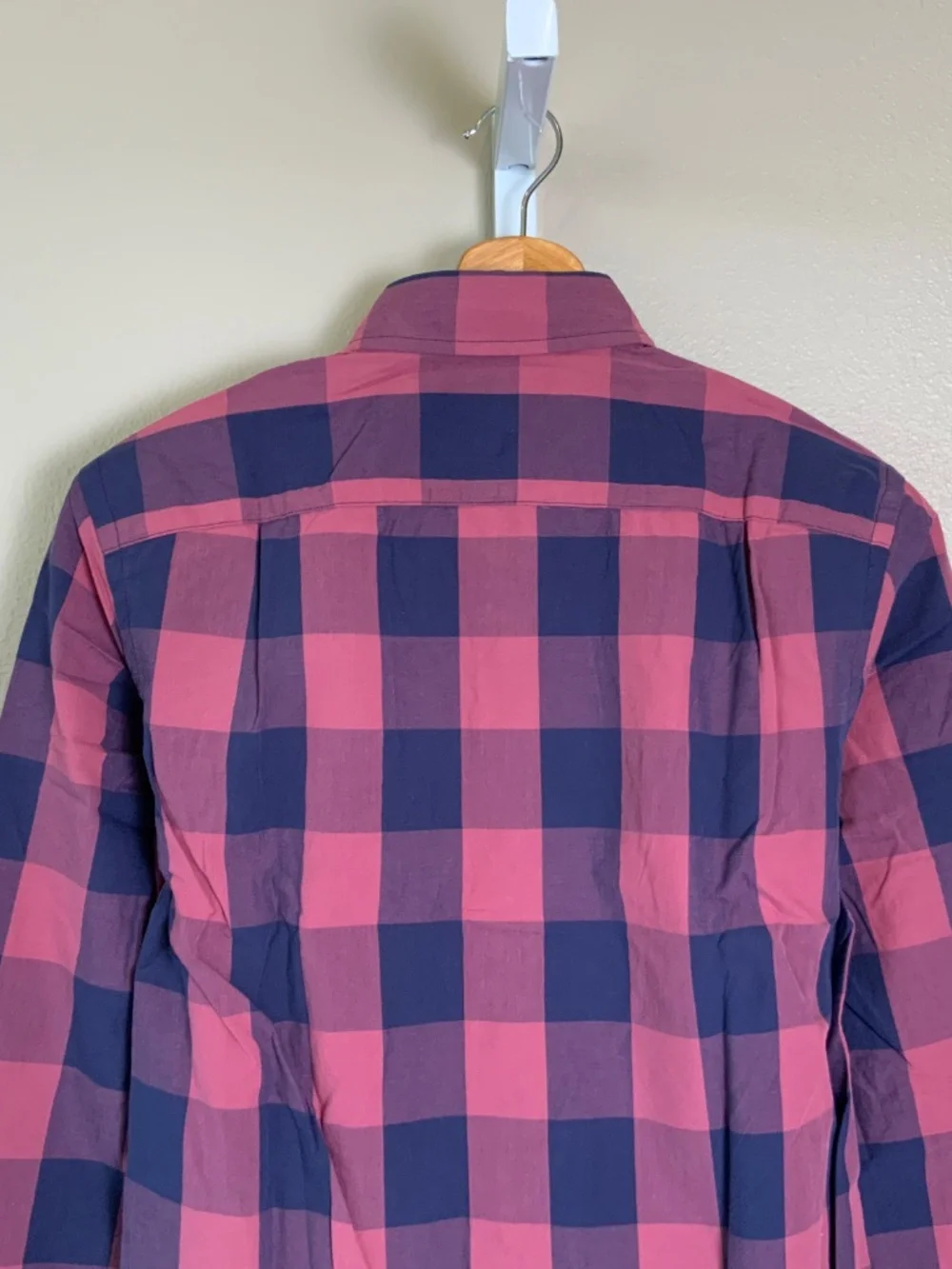J. Crew Factory Gingham Buffalo Check Slim Washed Button Down Oxford Shirt